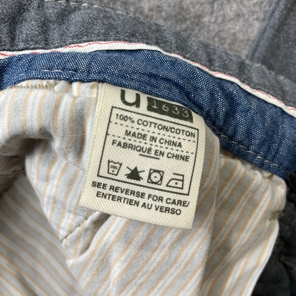 U 1633 Union 32 Grey Vintage Pants 100% Cotton‎ Straight Leg